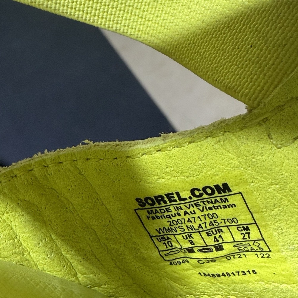 Sorel Explorer Blitz‎ Stride sandals Vibrant Neon Yellow - Picture 8 of 8